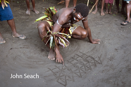 sand drawing ambrym island